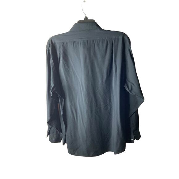 Arrow Dress Shirt Mens XL Ultra Silk Long Sleeve Chest Pocket Button Up Formal - Picture 5 of 6